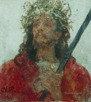 Jésus dans une couronne d’épines 1913 Ilya Repin Religieuse Christianisme Peinture à l'huile